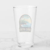 Manuel Antonio National Park Travel Art Vintage Glas (Achterkant)