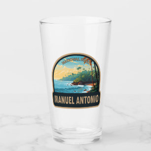 Manuel Antonio National Park Travel Art Vintage Glas