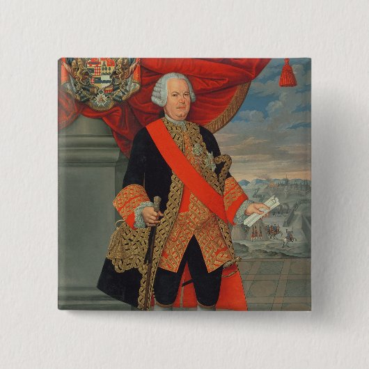 Manuel de Amat y Juniet Vierkante Button 5,1 Cm (Voorkant)