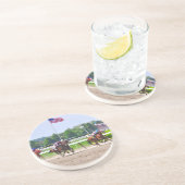 Manuel Franco leidt "Van het punt tot de overwinni Zandsteen Onderzetter (Zijkant)