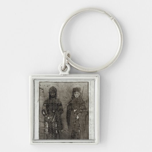 Manuel I Comnenus en Empress Maria van Antioch Sleutelhanger (Voorkant)