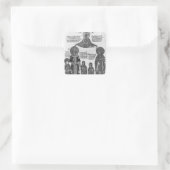 Manuel Palaeologus beschermd door Virgin Mary Vierkante Sticker (Tas)