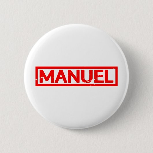 Manuel Stamp Ronde Button 5,7 Cm (Voorkant)