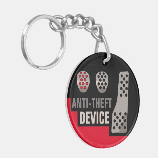 MANUELE SLEUTELHANGER met twee kanten ANTITHEFT (Voorkant Links)