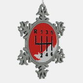 MANUELE VERZENDING - KLEUREN TIN SNEEUWVLOK ORNAMENT (Links)