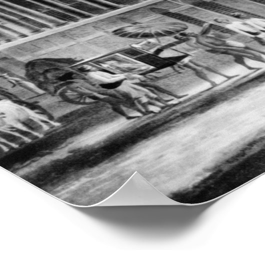 Manufactoring and Bazaar, Calcutta House Poster (Hoek)