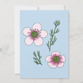 Manuka Bloemen Aankondiging (Achterkant)