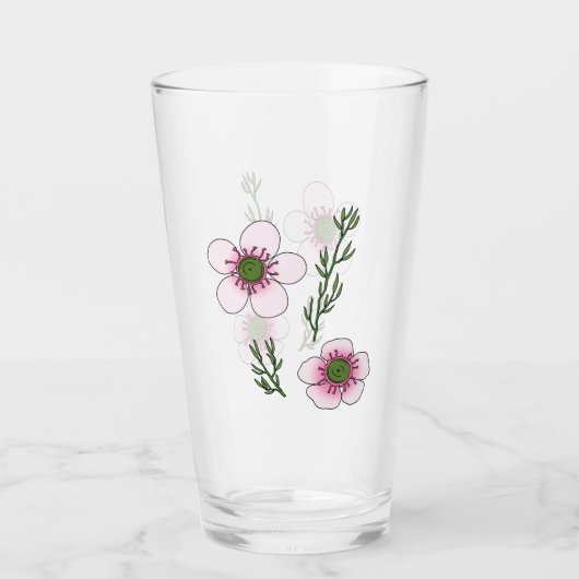 Manuka Bloemen Glas (Voorkant)