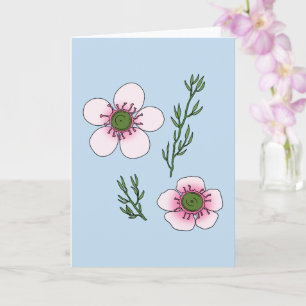 Manuka Bloemen Kaart