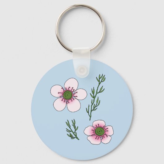 Manuka Bloemen Sleutelhanger (Voorkant)