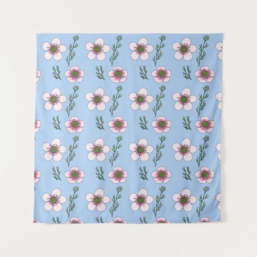 Manuka Bloemen Wandkleed (Voorkant)