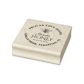 Manuka Honey Label met Honeybee Rubberstempel (Stempel)