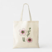 Manukabloemen Tote Bag (Achterkant)