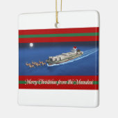 Manukai Kerstversiering 2025 Keramisch Ornament (Links)