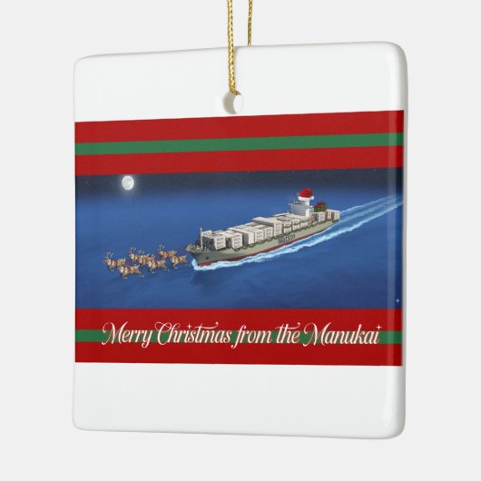 Manukai Kerstversiering 2025 Keramisch Ornament (Links)