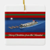 Manukai Kerstversiering 2025 Keramisch Ornament (Voorkant)