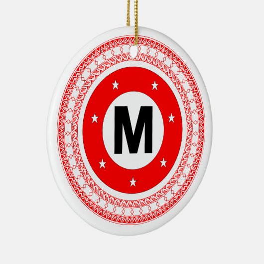 Manukai Tribal gehaktbal kerstversiering Keramisch Ornament (Rechts)