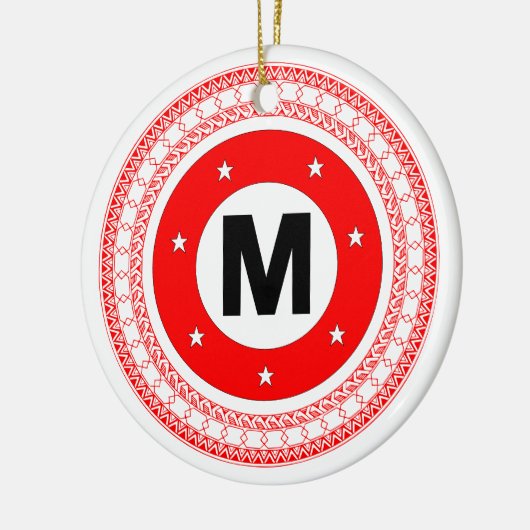 Manukai Tribal gehaktbal kerstversiering Keramisch Ornament (Links)