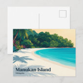 Manukan-eiland Maleisië Briefkaart (Voorkant / Achterkant)