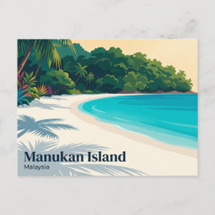 Manukan-eiland Maleisië Briefkaart