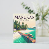 Manukan-eiland Maleisië Briefkaart (Staand voorkant)