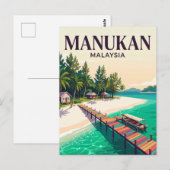 Manukan-eiland Maleisië Briefkaart (Voorkant / Achterkant)