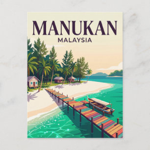 Manukan-eiland Maleisië Briefkaart