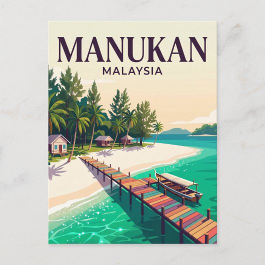 Manukan-eiland Maleisië Briefkaart (Voorkant)