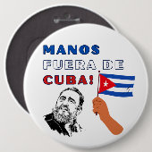 Manus Fuera De Cuba Ronde Button 6,0 Cm (Voorkant /achterkant)