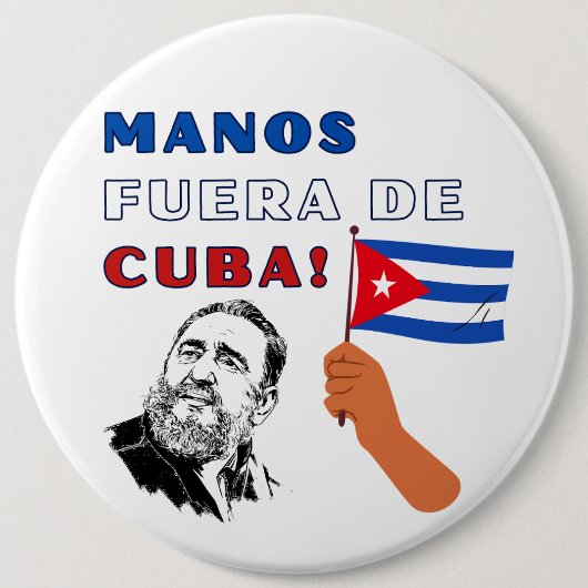 Manus Weg Uit Cuba Ronde Button 6,0 Cm (Voorkant)