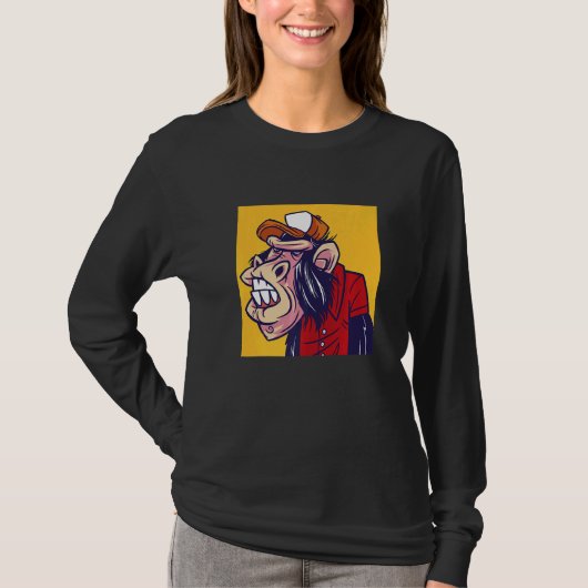 Manusapen op de keel t-shirt (Voorkant)