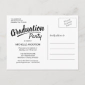 Manuscript 2 van de Borstel van de Vette letters v Uitnodiging Briefkaart (Achterkant)