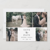 Manuscript 4 de Foto collage sparen de Datum Save The Date (Voorkant)