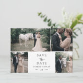 Manuscript 4 de Foto collage sparen de Datum Save The Date (Staand voorkant)