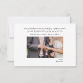 Manuscript 4 Foto's Gold Hand-Lettered Wedding Bedankkaart (Achterkant)