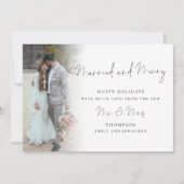 Manuscript 6 Foto's 1st gehuwde Kerstavond Kaart (Voorkant)