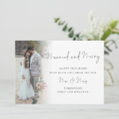 Manuscript 6 Foto's 1st gehuwde Kerstavond Kaart (Staand voorkant)