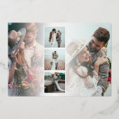 Manuscript 6 Foto's Wedding Dank u de Luxe Kaart v (Achterkant)