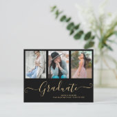 Manuscript Afstuderen 3 het Zwarte Afstuderen van  Aankondigingskaart (Staand voorkant)