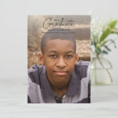 Manuscript Afstuderen Minimalistische Fotogradatie Kaart (Staand voorkant)