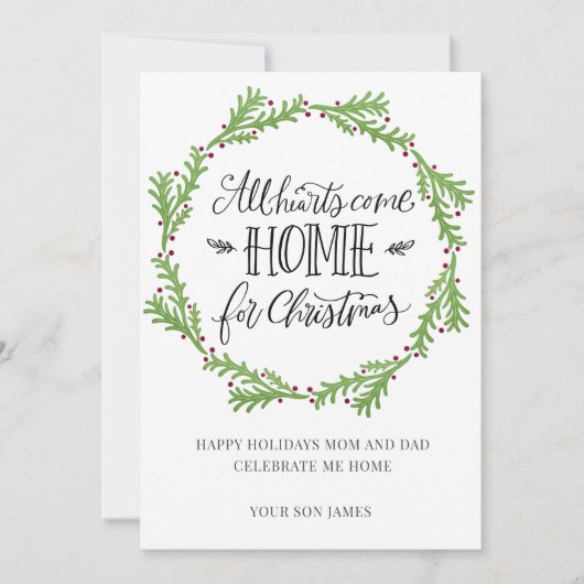 Manuscript alle Heden komen naar huis voor Kerstmi (Voorkant)