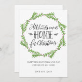 Manuscript alle Heden komen naar huis voor Kerstmi (Voorkant / Achterkant)