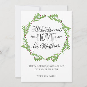 Manuscript alle Heden komen naar huis voor Kerstmi