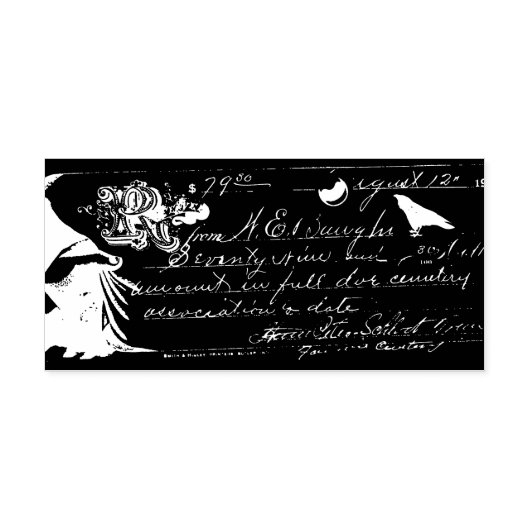 Manuscript and Raven Rubberstempel (Afrduk)