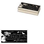 Manuscript and Raven Rubberstempel (Gestempeld)