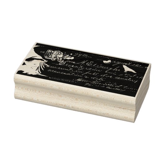 Manuscript and Raven Rubberstempel (Stempel)