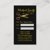 Manuscript Appointment #3 van de Gouden Scissors v Afsprakenkaartje (Achterkant)