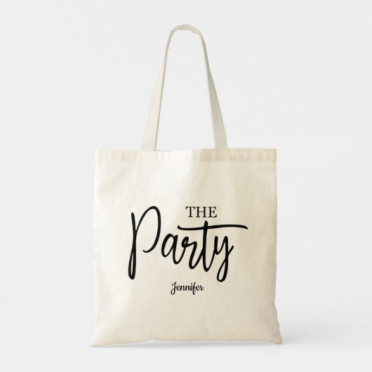 Manuscript Bachelorette van de Partij Persoonlijk Tote Bag (Achterkant)