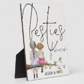 Manuscript Besties voor vriendjesvrienden Names Gi Fotoplaat (Zijkant)