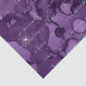 Manuscript bij Abstracte Paarse ontkoppeling Tissuepapier (Detail)